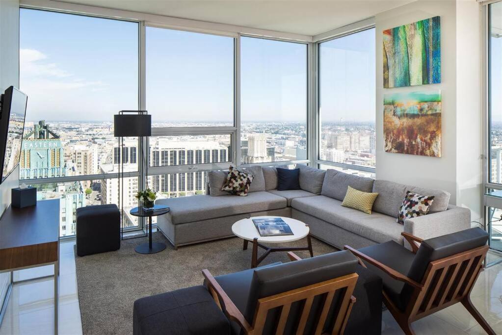 Top Floor High Rise 3 Bed Dtla Skyscraper Penthouse ลอสแอนเจลิส ภายนอก รูปภาพ