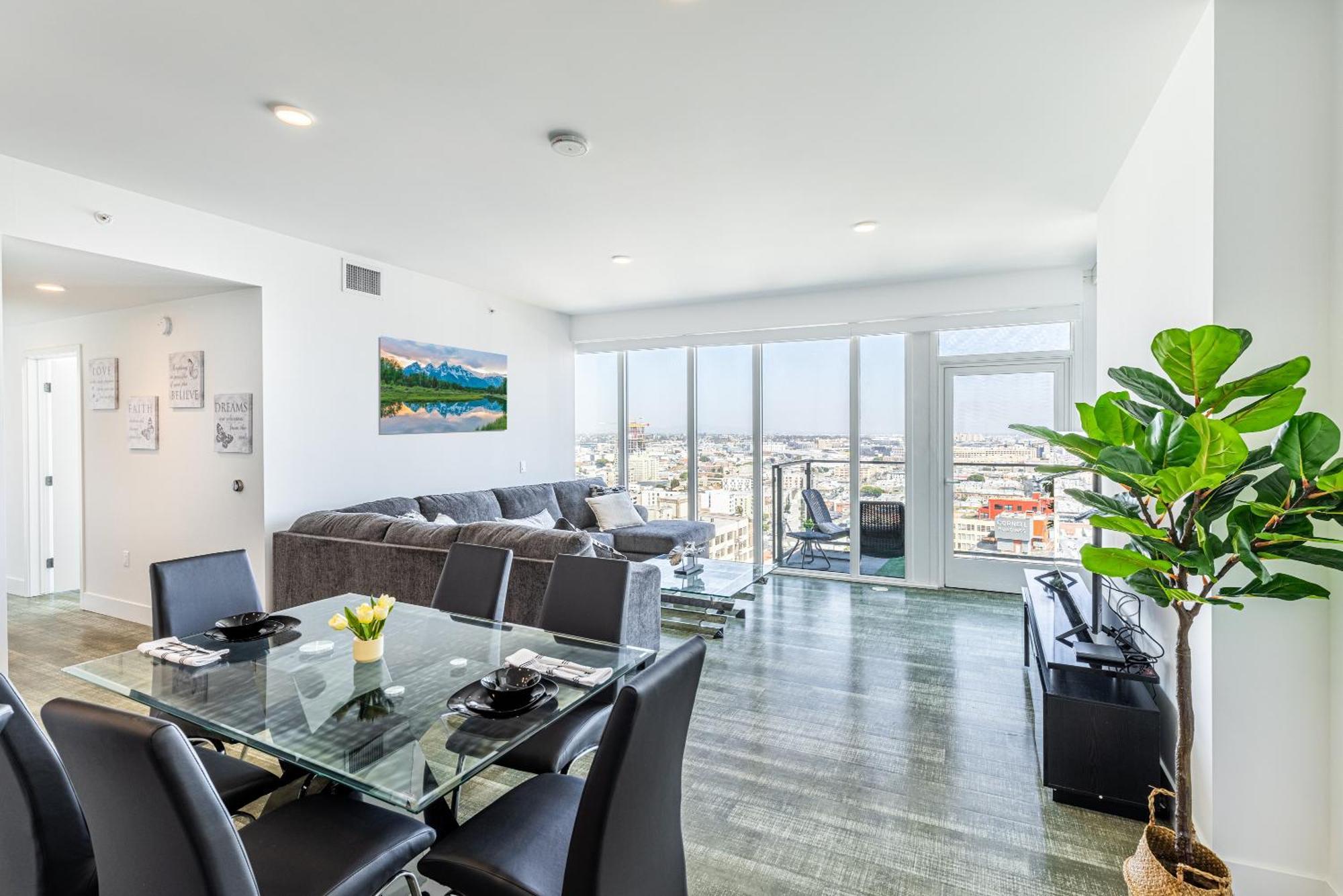 Top Floor High Rise 3 Bed Dtla Skyscraper Penthouse ลอสแอนเจลิส ภายนอก รูปภาพ